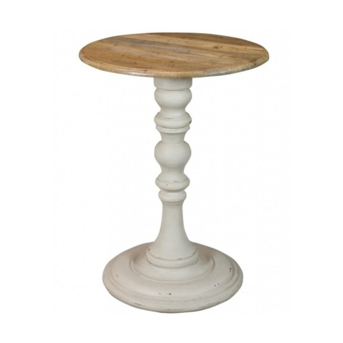 Classic Turned-Leg Round Side Table