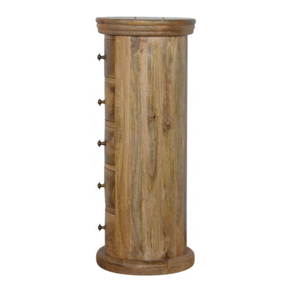 Tall Narrow Wooden Drawer Chest