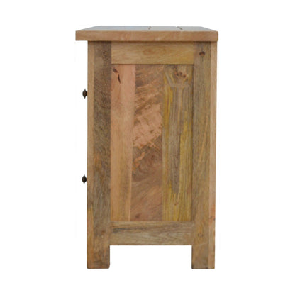 Rustic Wooden Media & Storage Cabinet